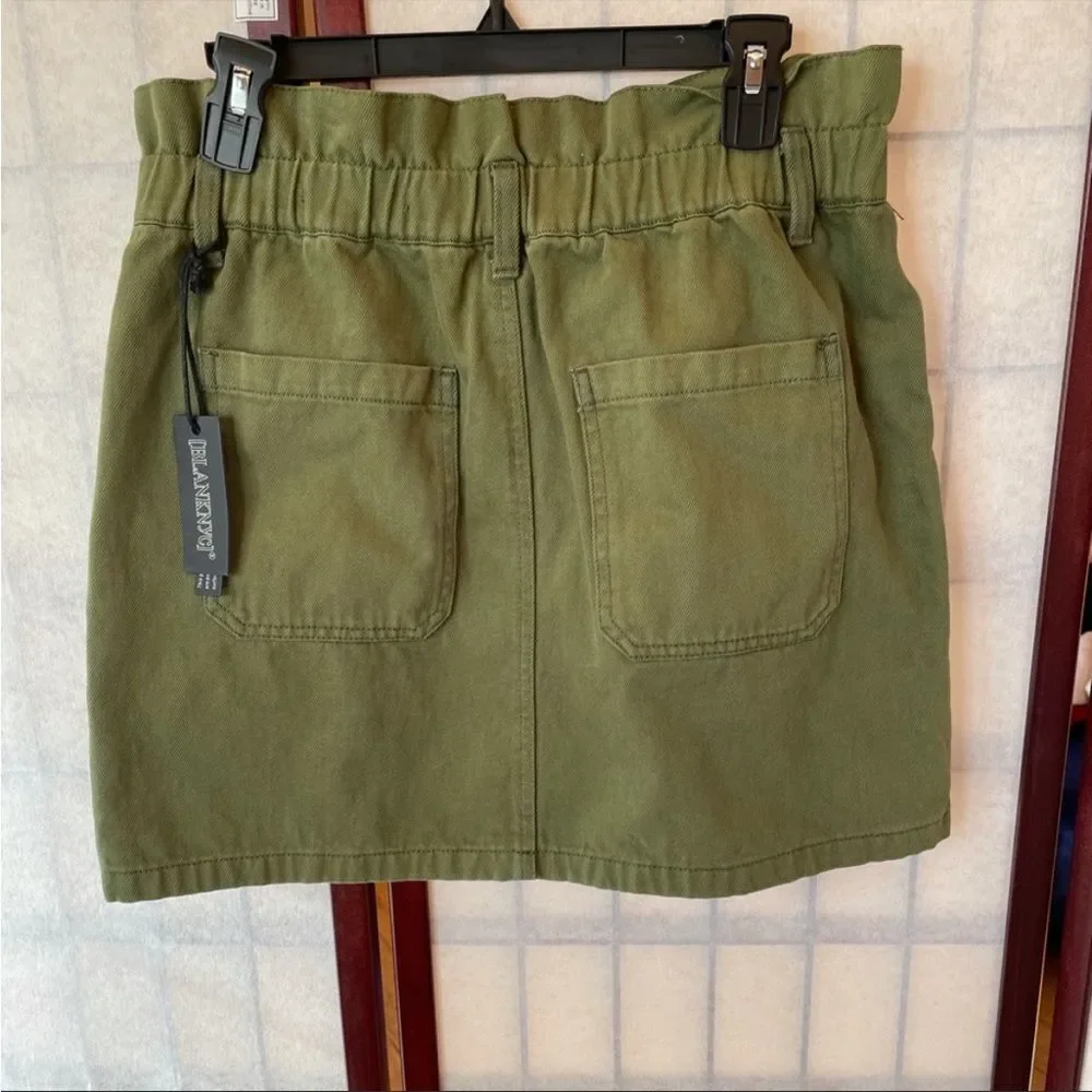 NWT blank nyc‎ olive green skirt 26